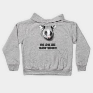 Opposum Love Trash more than anything possum love Kids Hoodie